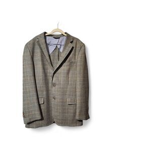 Brooks Brothers Lambs Wool Blazer Size 42R Madison Plaid Jacket